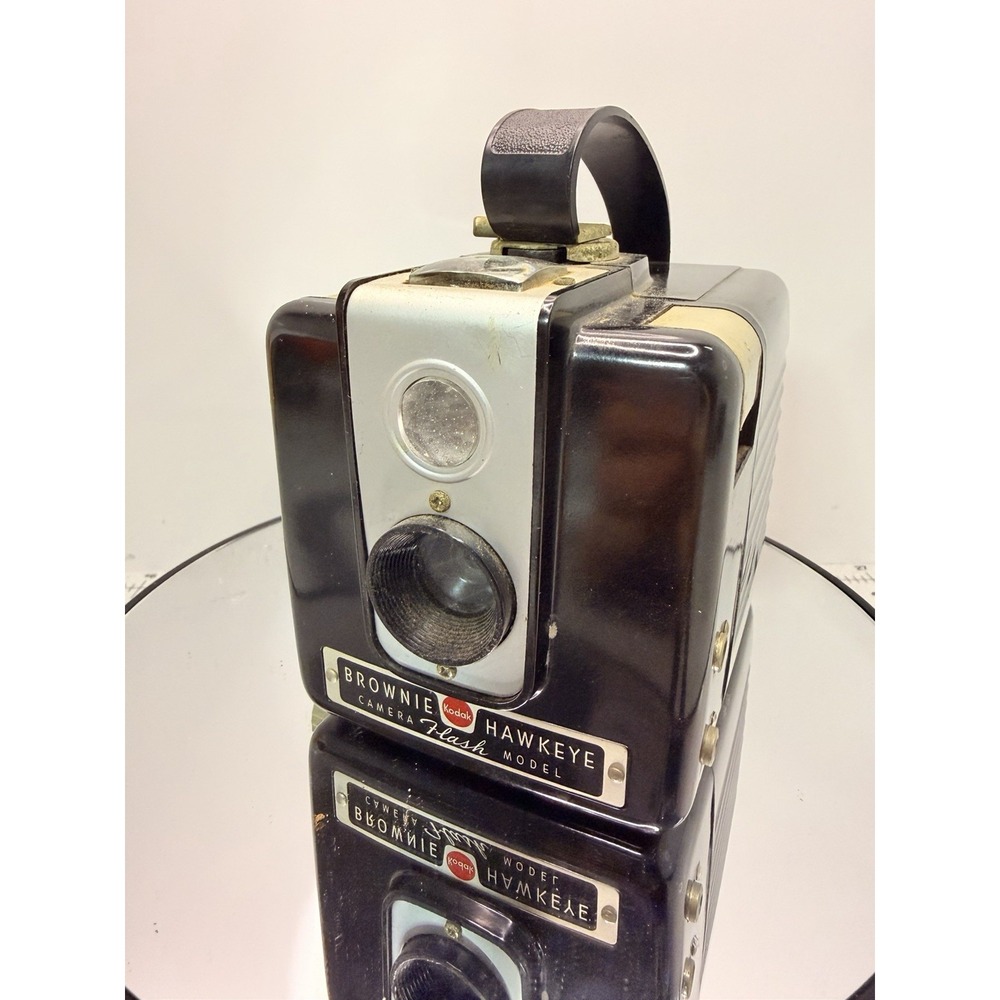 Vintage Kodak Brownie Hawkeye Flash Model Box Camera 1950s Film Camera